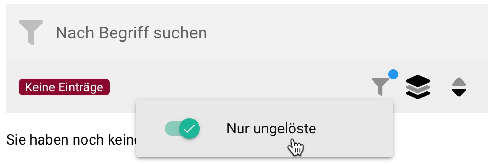 Fehler filtern