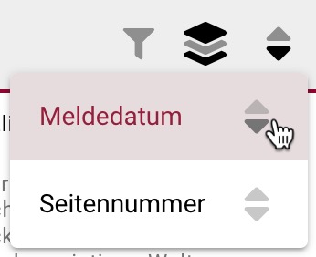 Fehler sortieren