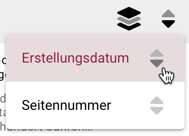 Notizen sortieren