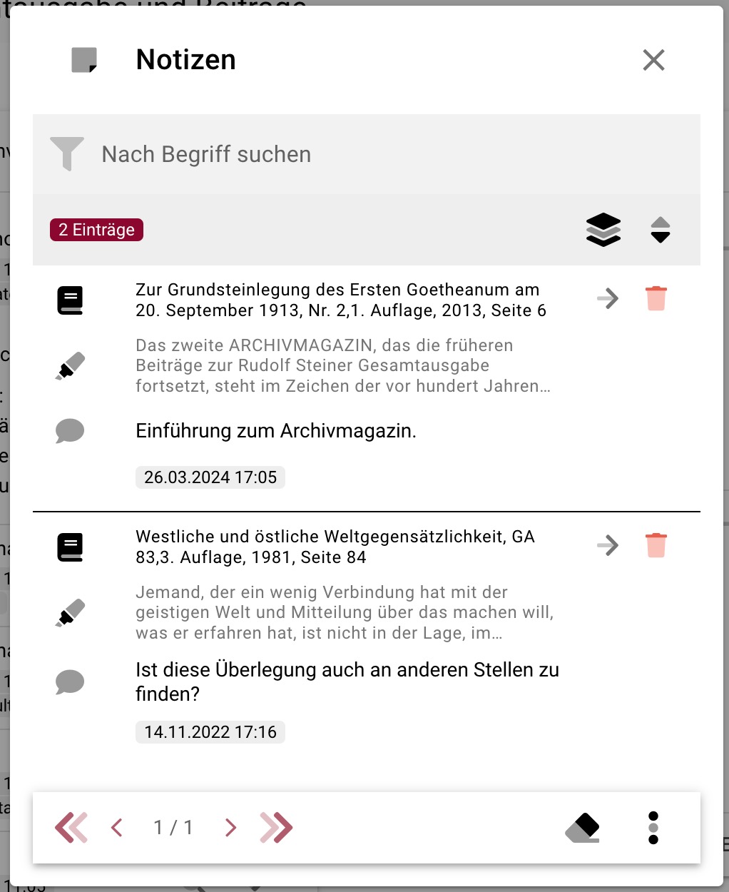 Notizen